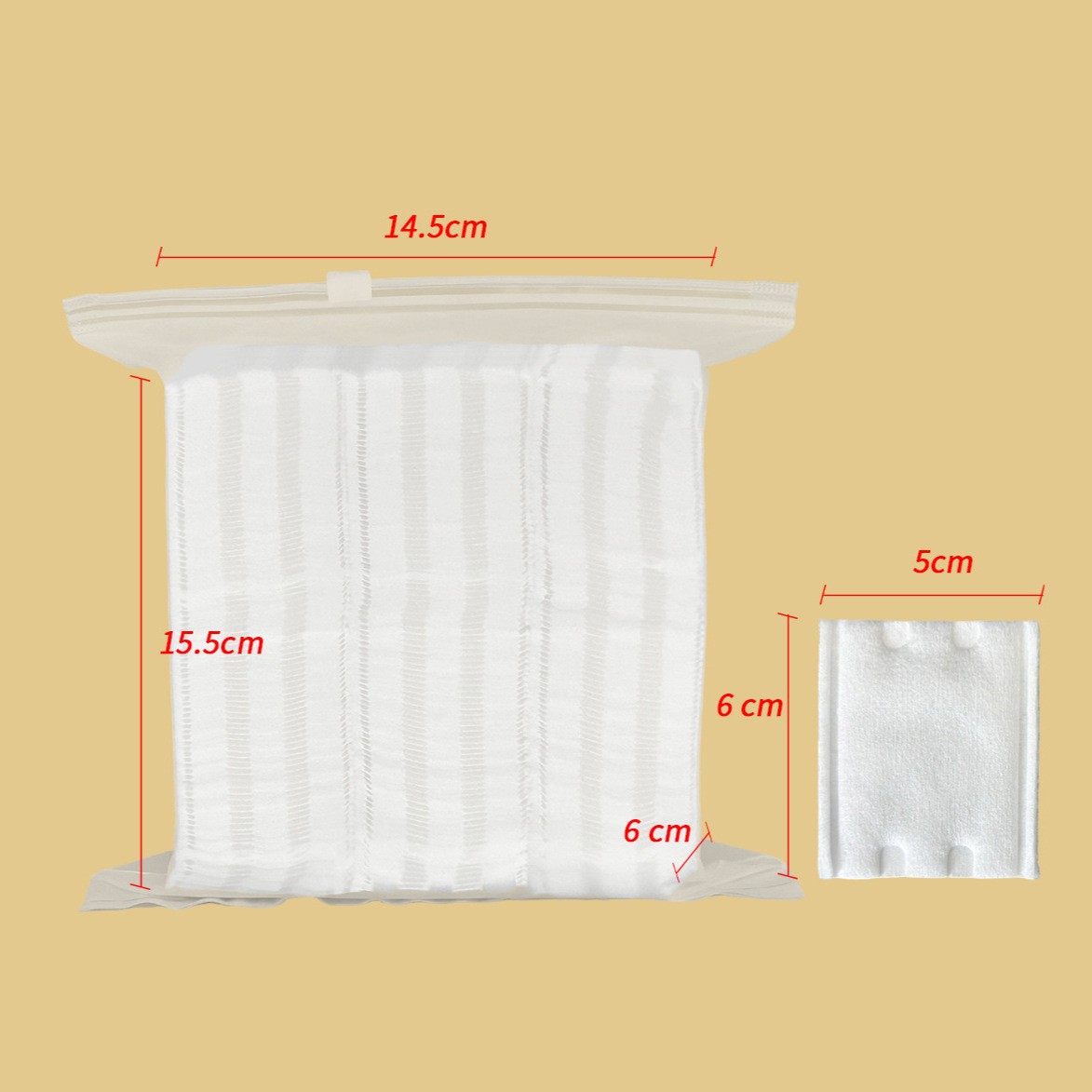 222 piezas de algodón de maquillaje grueso algodón de maquillaje desechable algodón de maquillaje no pierde pelusa bolsa transparente