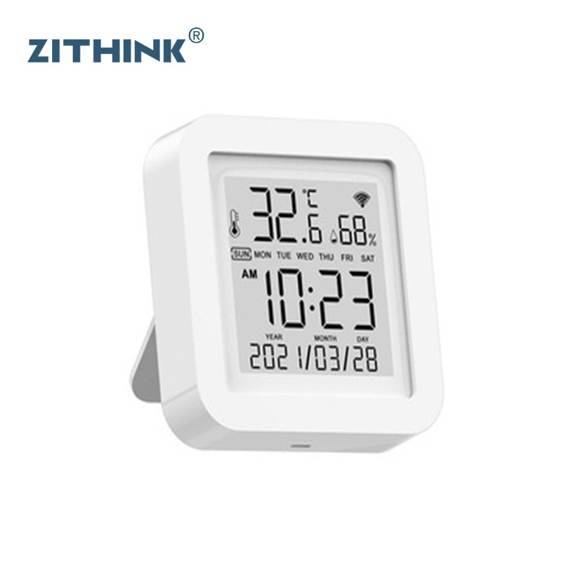 涂鸦智能温度湿度传感器室内温度探测器lcd显示屏手机远程遥控