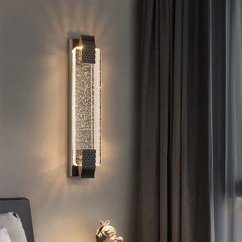 Decoración minimalista pasillo decoración lámpara de cabecera luz pared de fondo lámpara de cama lujosa lámpara de pared escalera dormitorio fondo sala de estar detrás