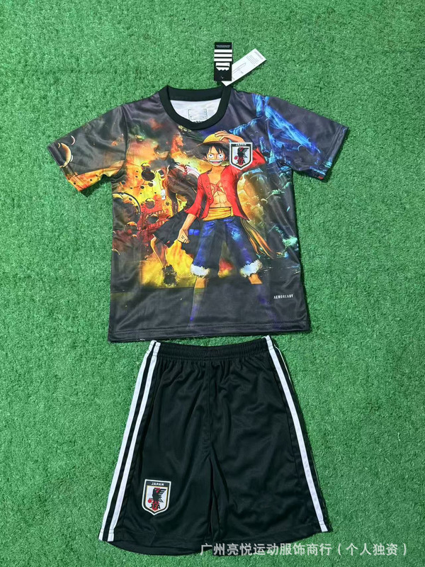 サッカーユニフォーム日本アニメワンピースドラゴンボールナルト超サイヤ人クレヨンしんちゃんシリーズ子供服|undefined