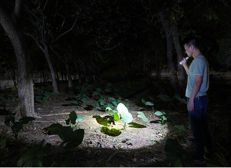 Kang Ming multifunctional LED flashlight super bright lighting lithium battery charging USB cross-border foreign trade gifts strong light KM-D8002