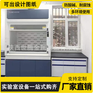 Laboratory Fume Hood Chemical Test Fume Hood All Steel Table Type PP Exhaust Workbench Acid and Alkali Resistant Floor Type