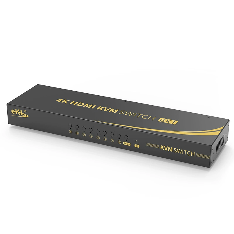 КМКЭЛ -81HK коммутатор KVM HDMI автоматический 8 портов USB 8 входов 1 выход монитор клавиатура и мышь принтер