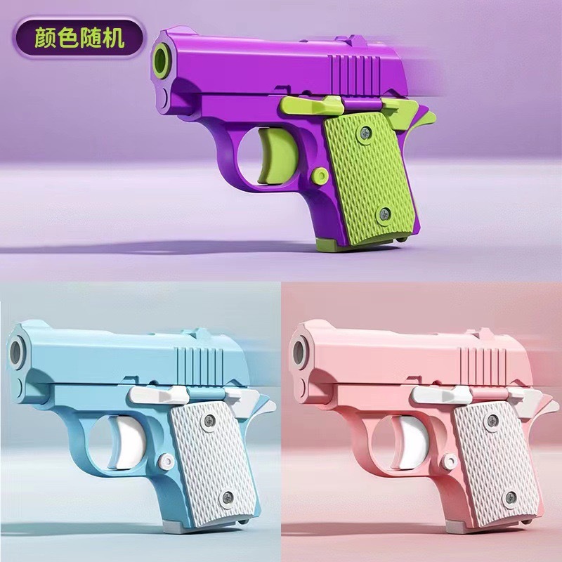 1911 bebé rábano pistola volver soplando mini cuchillo de zanahoria y la gravedad 3D simulación descompresión juguete al por mayor