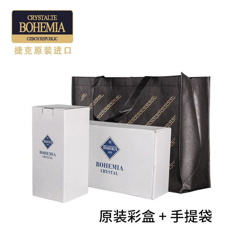 捷克 Import crystal eating bib, wine set for whiskey, wineglass, pocket flask, light luxury style