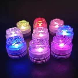 LED沉水灯电子蜡烛 发光潜水鱼缸灯 防水可换电子 厂家直销