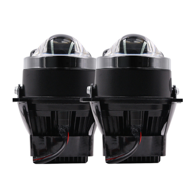 Nuevo W2 doble lente de luz de luz de niebla 3.0 pulgadas modelo LED general modificado lente láser de doble luz de automóvil