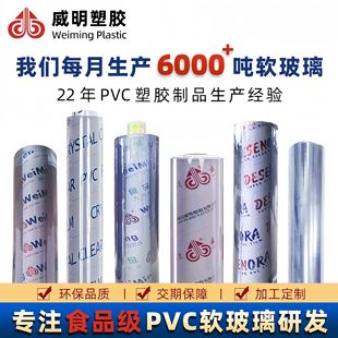 Soft Glass Pvc Transparent Roll Plastic Desktop Protective Film Pvc Full Roll Tablecloth Crystal Plate Table Mat Can Be Cut