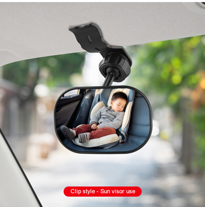 Car Baby Observation Mirror, Rear Child Seat Blind Spot Mirror, Tricycle Wide-Angle Mirror, Large Field of View Reversing Auxiliary Mirror