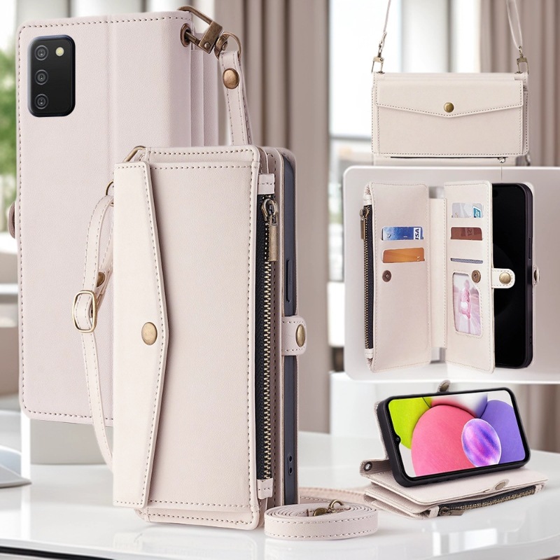 适用三星A40手机保护套三星A03S钱夹插卡A51防摔A41欧版手机皮套