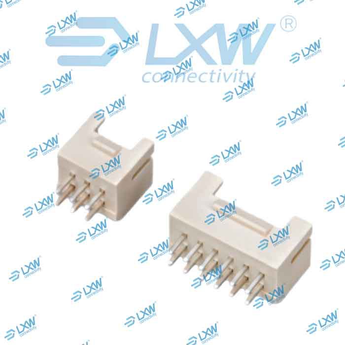 PHB2.0双排直弯针带扣连接器接插件2*6 2*5直插wafer连接器针座