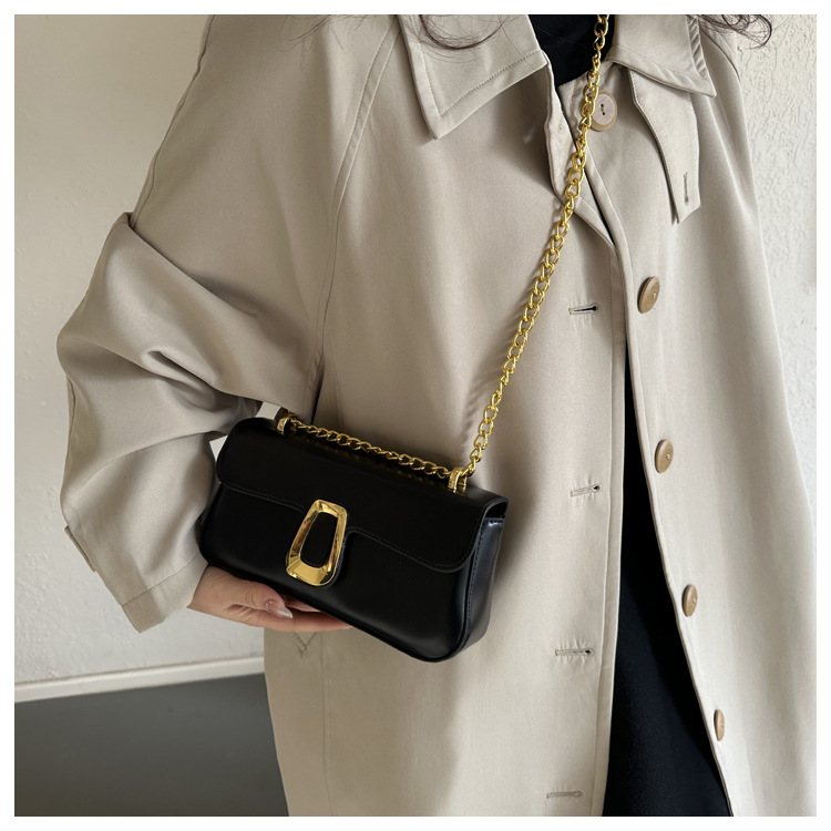 280g Weight Synthetic Leather Lining Material Magnetic Buckle Closure Type Single Shoulder Strap Strap Type Shoulder Bag, Crossbody Bag Bags Type Daily Occasion Pu Leather Material Solid Color Pattern All Seasons Season Women's Gender Streetwear Style Square Shape Medium Size Women's Medium Pu Leather Solid Color Streetwear Square Magnetic Buckle Shoulder Bag Crossbody Bag 13