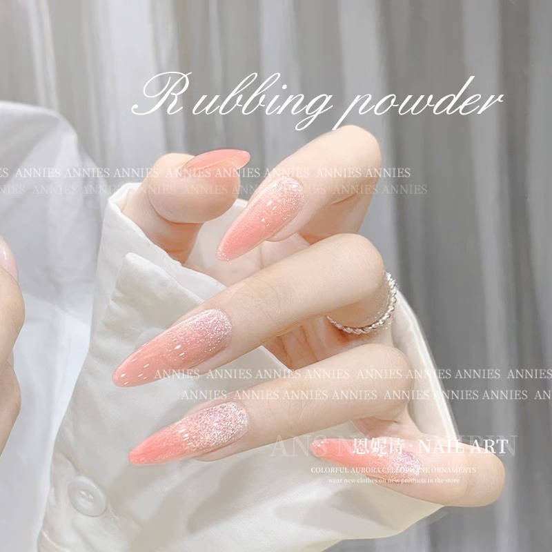 Ennishi nueva manicura polvo de frotamiento de estado sólido Internet celebridad floración gradiente textura delicada no desvanecimiento fábrica al por mayor