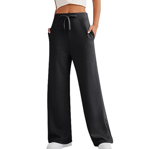 Elegant Loose Wide-Leg Sports Pants for Fall Leisure
