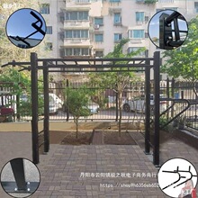 训练杠免户外室内引体向上高低杠固定单杠室外家用架街头健身落地