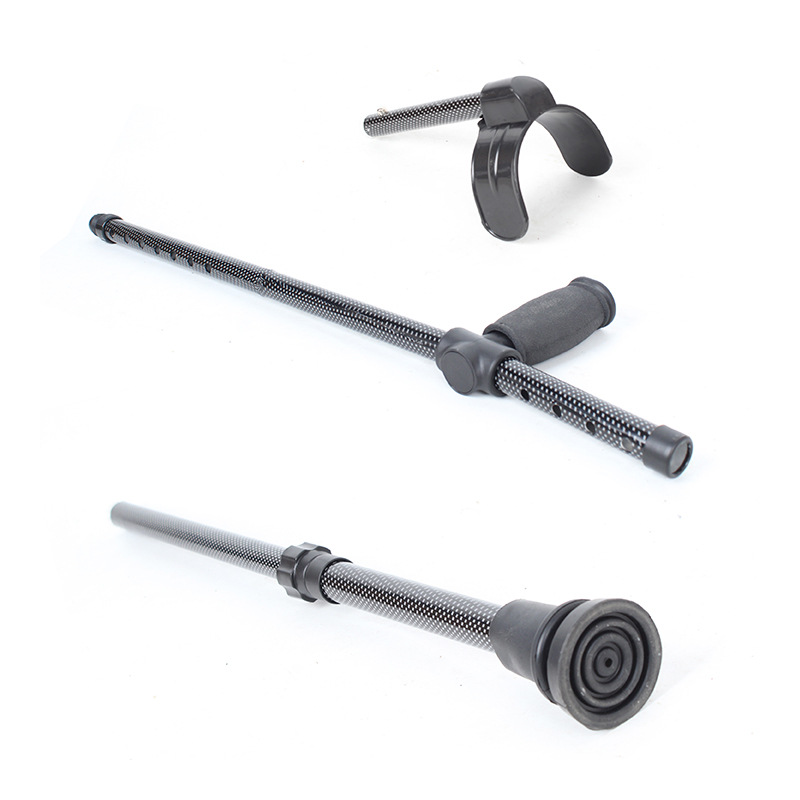 Muletas para ancianos, muletas de fibra de carbono multifuncional, muletas de tres patas, muletas de fibra de carbono multifuncionales, muletas de una sola pata