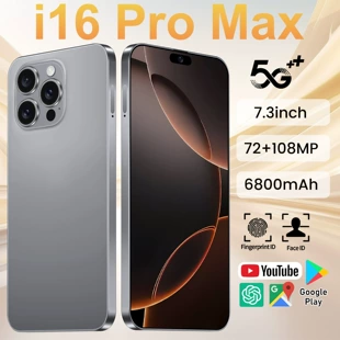 (Cross-border trading), mobile phone, smartphone, intel core i16, 16 pro max, Android 14, wide screen