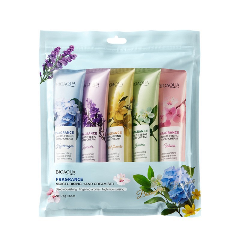 Comercio exterior transfronterizo SADOER colorido traje de crema de manos de flores y frutas hidratante anti-agrietamiento crema de manos regalo image 18