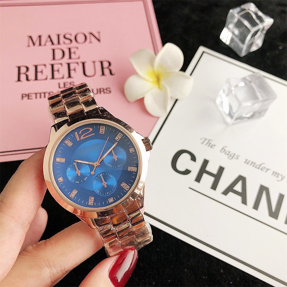 Explosive new hot watch factory direct foreign trade watch popular quality three eyes six needle decorative women's watch generation