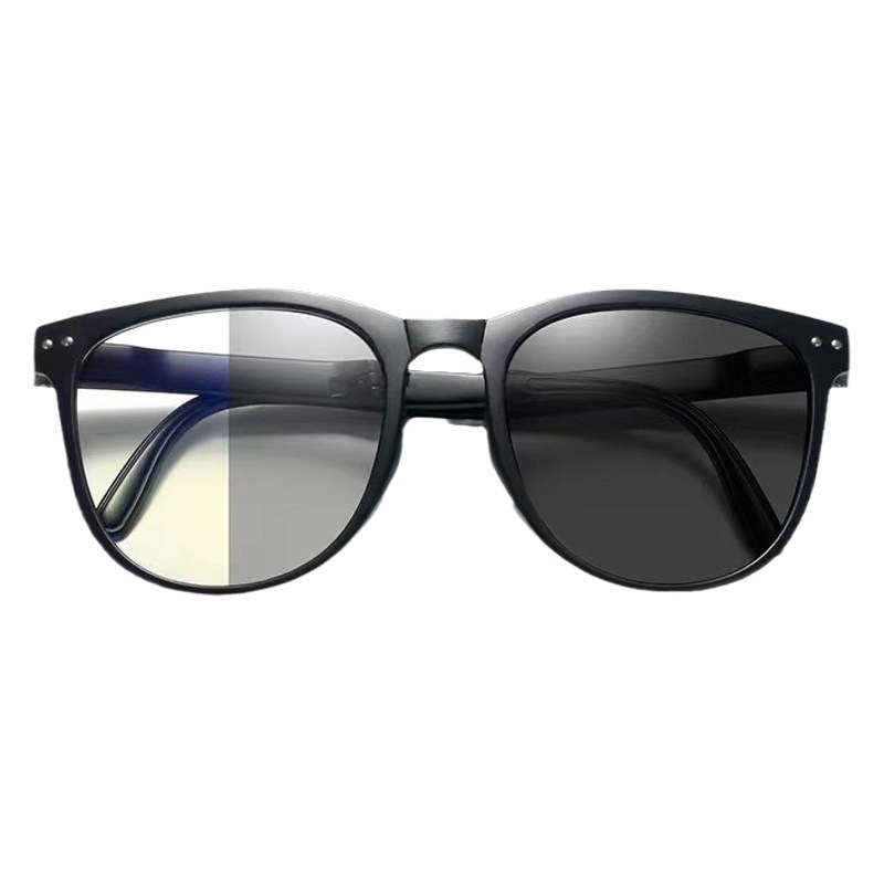 Plegable gafas fotocromáticas nuevo plegable conveniente fotosensible fotocromático anti-azul luz miopía gafas personalidad gafas de moda