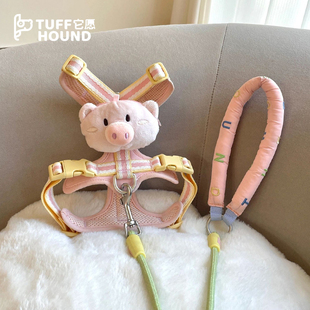 TuffHound it is willing to dog leash small, medium and large dogs go out to walk the dog leash vest type chest strap