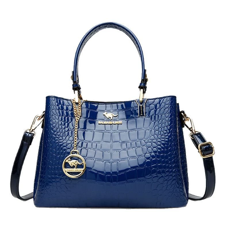(Cross-border trading), shoulder bag, trend purse, genuine leather, crocodile print