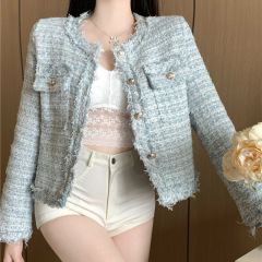 2025新型ショートコート女性デザイン感春秋新型小香風フランス名媛高級感気質上着