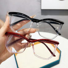 黑框眼镜女素颜无度数平光镜框近视可配网红同款眼睛男潮97197