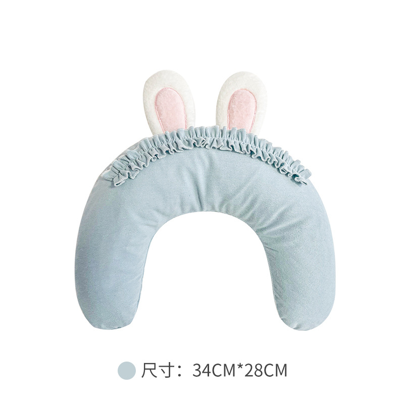 토끼 귀 베개 - 블루 (사계절용) 28*34CM