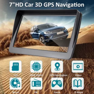 7 düymlük Type-C Portlu Avtomobil Audio və Video Portativ GPS Navigatoru