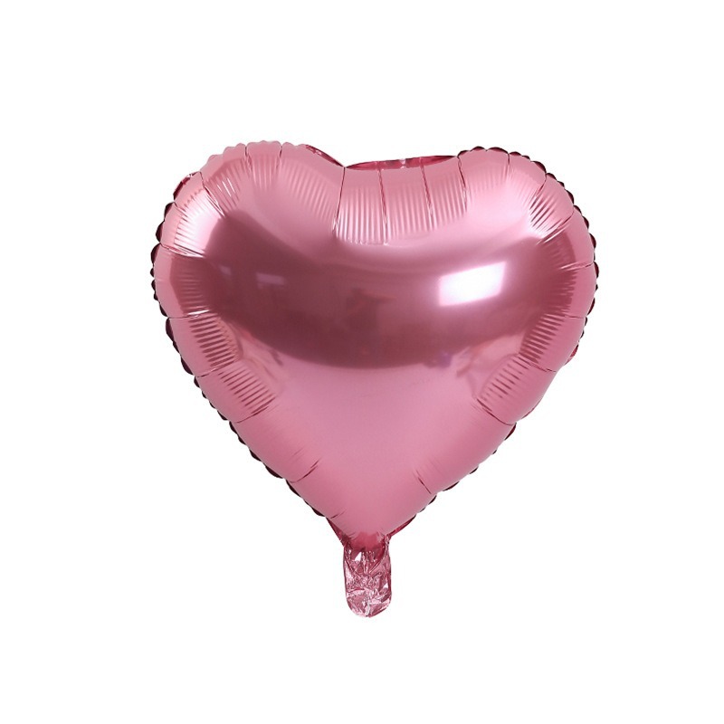 Globo de aluminio con forma de corazón para ramos, globo de aluminio con forma de corazón de 18 pulgadas, caja de regalo para globos de amor, material de embalaje para arreglos florales en ramos, venta al por mayor.