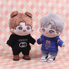 20厘米娃衣有帽衛衣明星同款衛衣15厘米棉花娃娃娃衣服10厘米娃衣