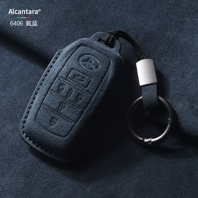 Toyota Key Cover Senna: Static Rod/Key Bag - blue-ring-buckle