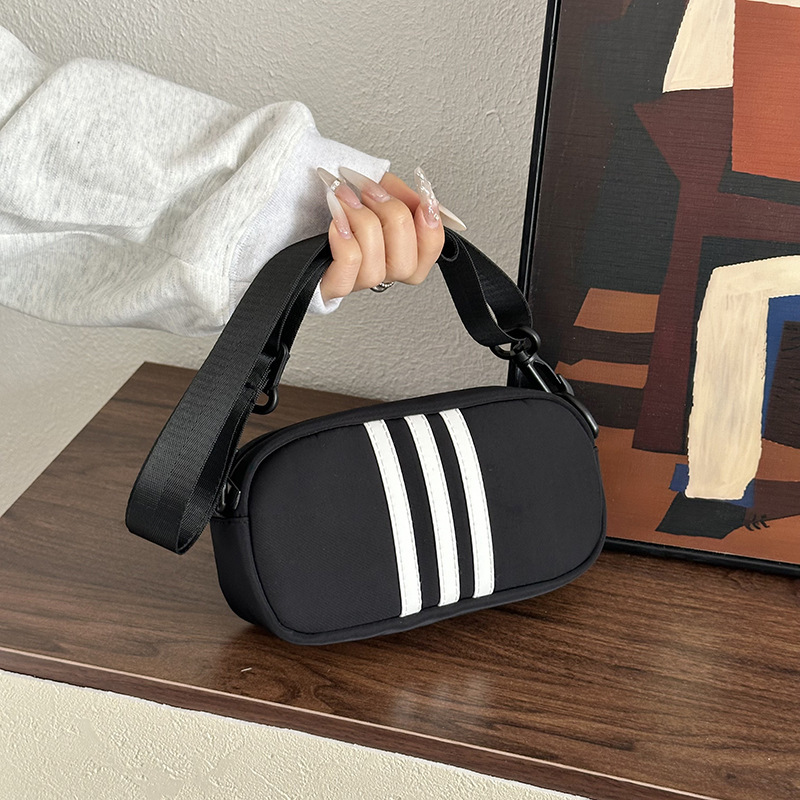 2026 New Cross-Border Striped Oxford Cloth Camera Bag Versatile Fashion Phone Bag Single Shoulder Crossbody Bag Coin Purse 2026 New Cross-Border Striped Oxford Cloth Camera Bag Versatile Fashion Phone Bag Single Shoulder Crossbody Bag Coin Purse