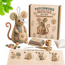 �羳Patchwork Mouse DIY Kitƴ��С���ֹ�DIY���b