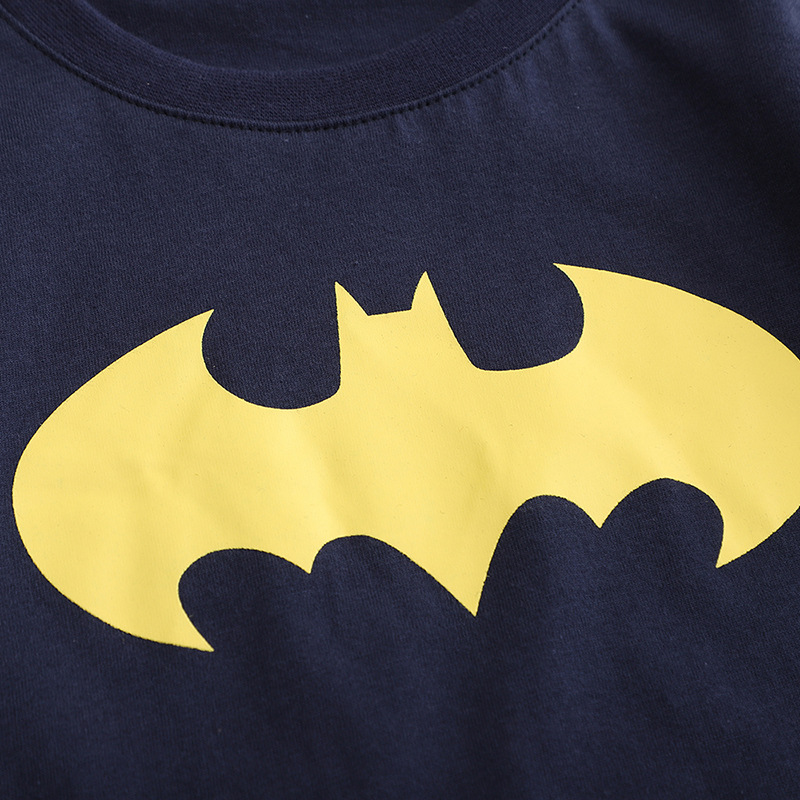 JOJOBEBE ropa infantil europea y americana verano nuevos niños de manga corta de dibujos animados de manga corta impresa cuello redondo niños Camiseta de algodón