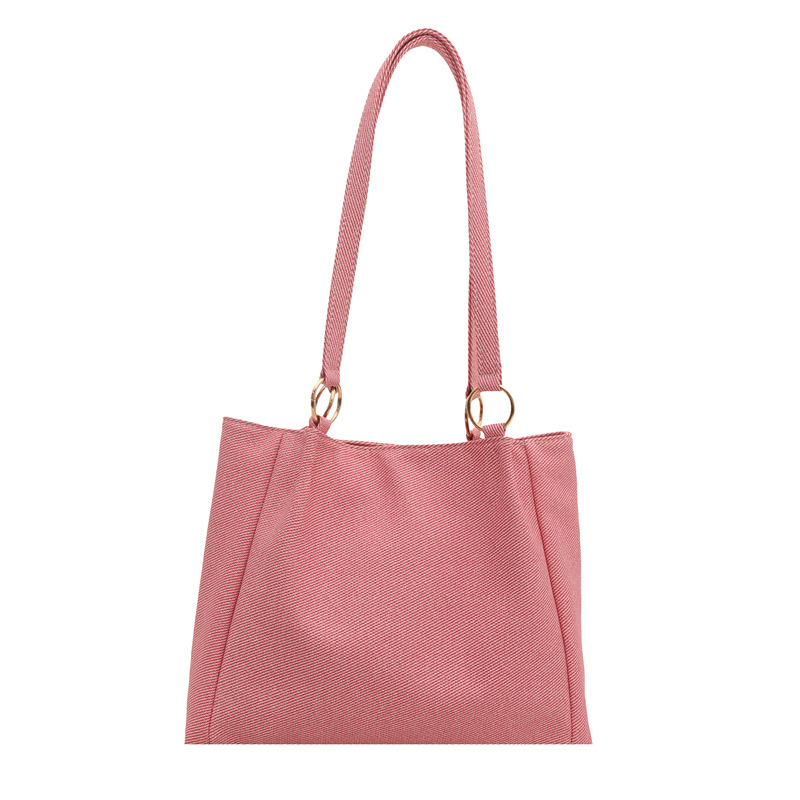 Bolsa de textura para mujeres de gran capacidad 2025 nueva primavera y verano ocio rayas bolsas de compras de hombro para clase de viaje bolsa