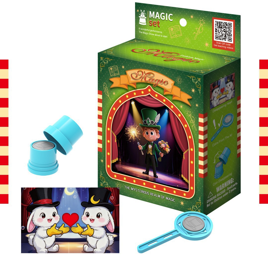 Puzzle infantil transfronterizo bolsillo mágico accesorios mágicos interacción padre-hijo cambio mágico caja de regalo image 4
