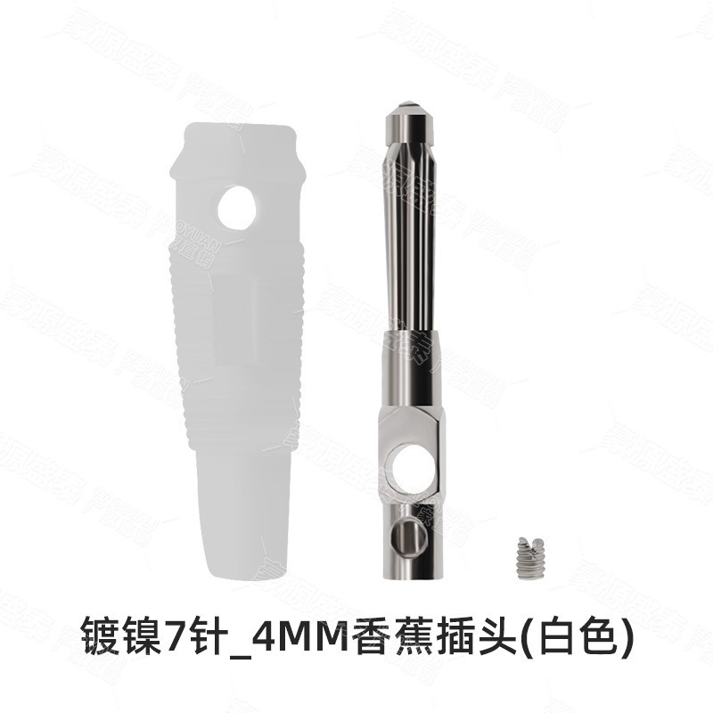 純銅ハンダレス32a大電流高圧バナナジョイント4mmバナナプラグスピーカーコードバナナヘッド7ピン|undefined