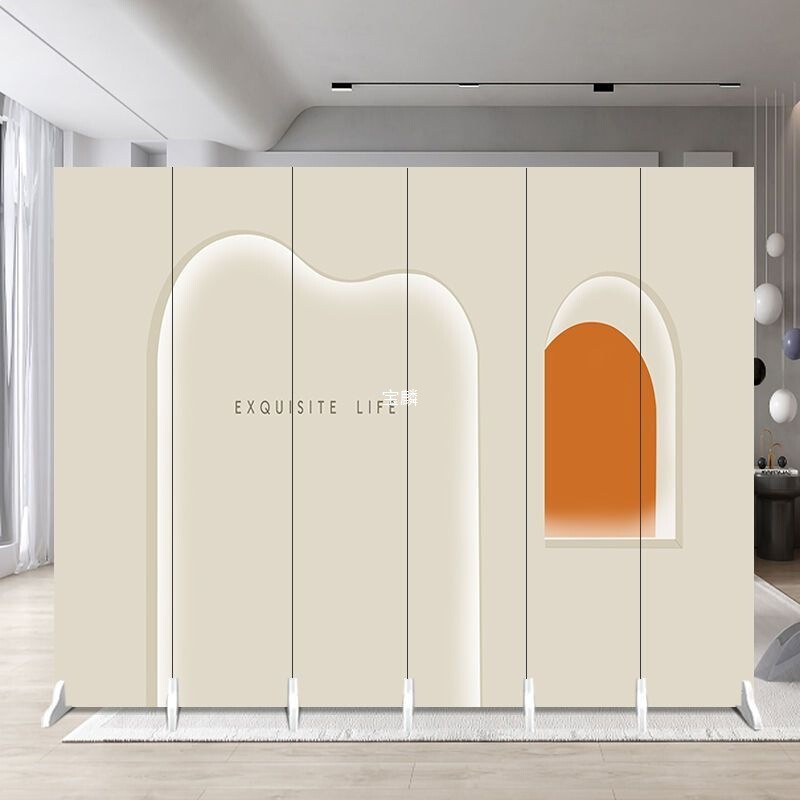 Simple Folding Screen Partition for Living Room, Beauty Salon, Office, Home Entrance, and Movable Use Simple Folding Screen Partition for Living Room, Beauty Salon, Office, Home Entrance, and Movable Use