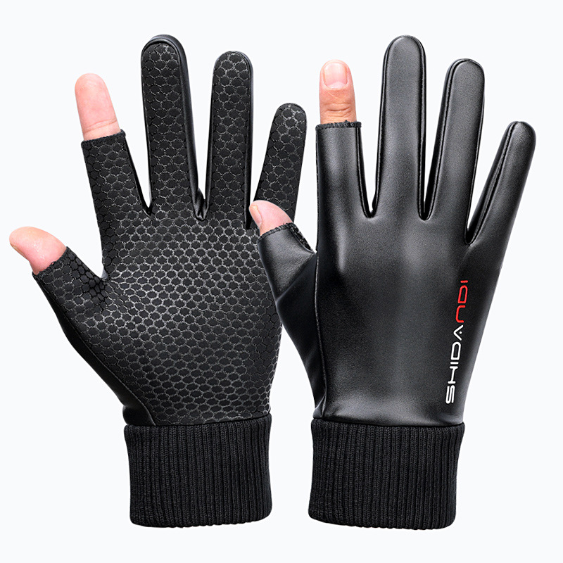 가죽 수직 마크-두 손가락