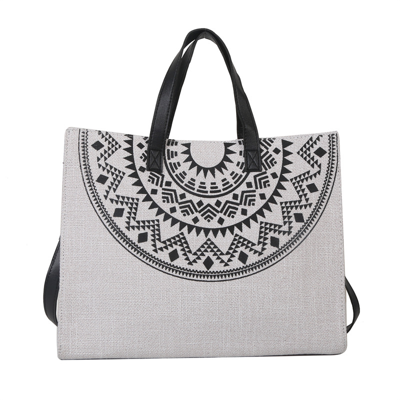 Fashionable and simple trendy casual women's bag 2023 autumn new style commuter handbag single shoulder armpit tote bag_voghion.com