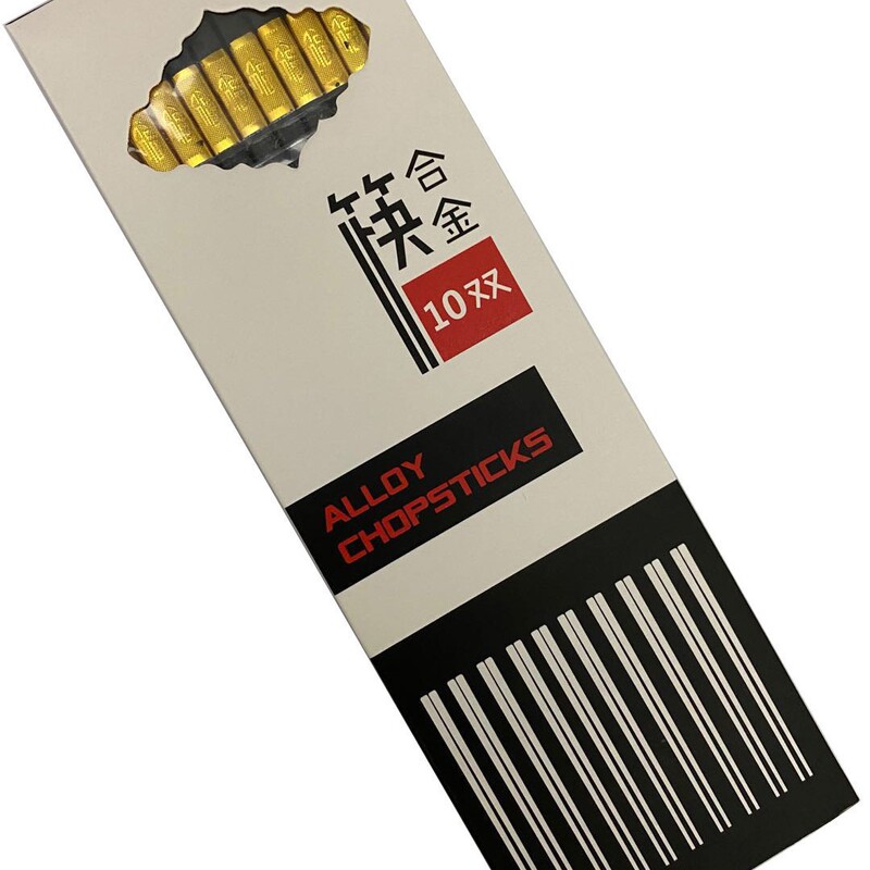箸合金箸金福軽豪華高級高温不カビ滑り止め箸ホテル商用キッチン家庭用|undefined
