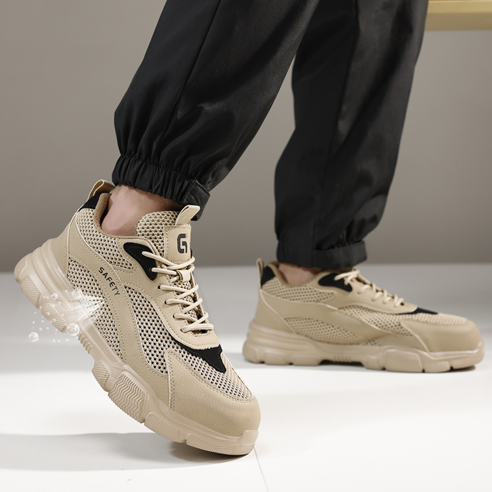 新款劳保鞋防砸防刺穿轻便舒适安全鞋四季透气防护工作鞋男款批发