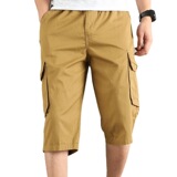 Мужские летние штаны, универсальные дышащие шорты для отдыха, свободный крой, для среднего возраста