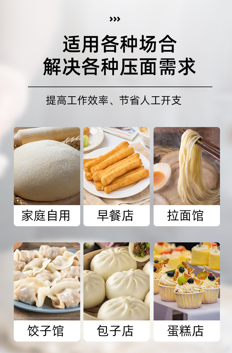 Huaou Non-Disassembly Knife Household Pasta Maker Stainless Steel Electric Small Noodle Machine Multifunctional Commercial Cross-Border Dough Kneading Machine