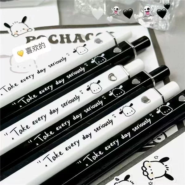 Love puppy square pen ins high color value simple style student brush test 0.5 black water pen in stock wholesale