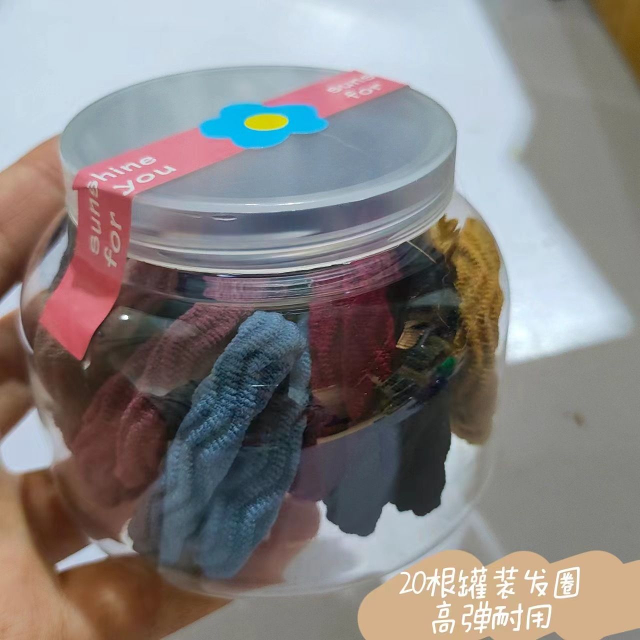 Corda de cabeza gruesa coreana 20 cuerda de cabello durable sin costuras, cuerda de cabello gruesa, cuerda de cabello cola de caballo