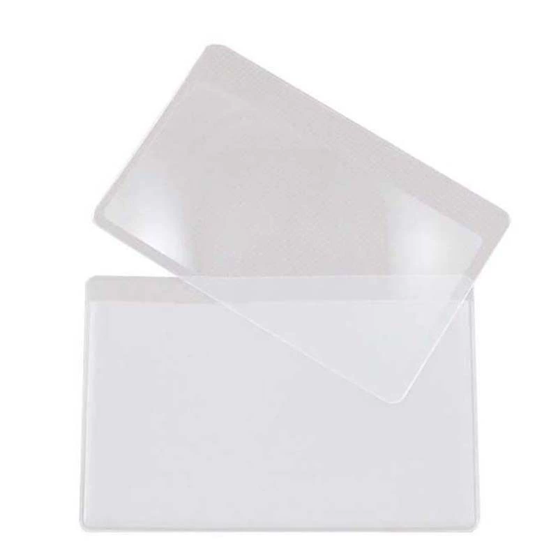 Высокое определение 3 раза Френеля визитная карточка Закладка Подарок увеличительное стекло банковской карты размер ультратонкий 85*55 мм