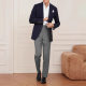 presale Business Casual Suit Jacket Men's Pure Wool Suit Slim-fit Single-western